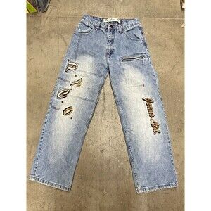 Paco Jeans Embroidered Y2K with crazy designs size 26